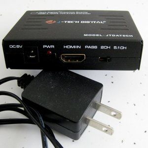 J-Tech Digital HDMI to SPDIF Optical / RCA Converter Adapter